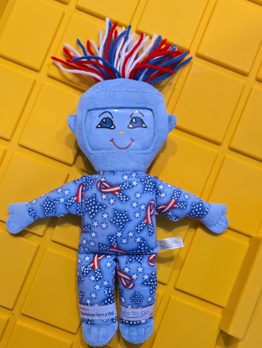 Blue Patriotic Plush Doll - Kids Toy